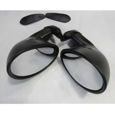 $64.70 • Buy 2x Universal Classic Car Door Side Mirror Vintage Black Rear View Accessories