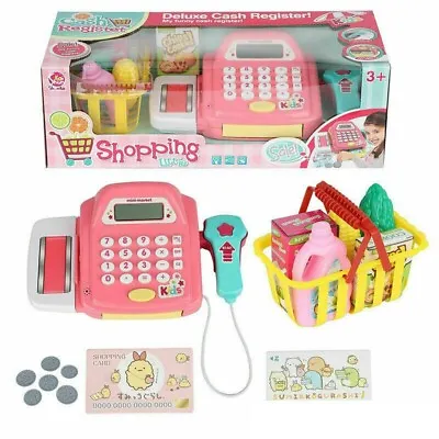 £11.95 • Buy Pink Supermarket Till Kids Cash Register Toy Gift Set Child Girl Shop Role Play
