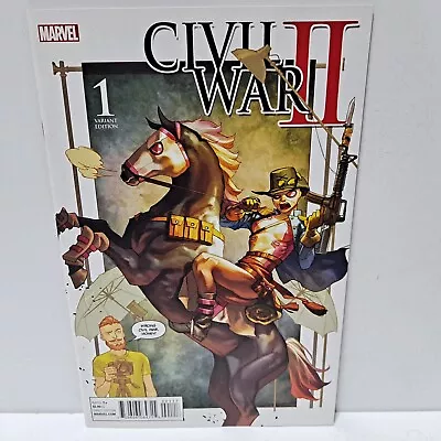 Civil War II #1 Marvel Comics Variant Gwenpool VF/NM • $4