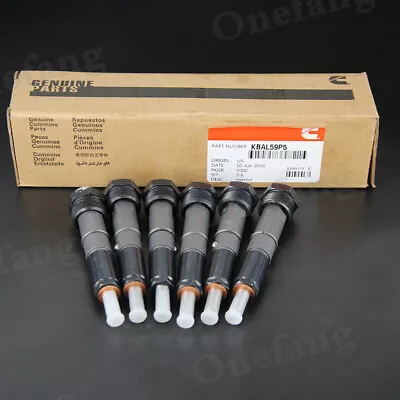 6 Pcs New Fuel Injectors For Dodge Cummins 5.9L Diesel 12V 1989-1993 70-90 HP • $118.96