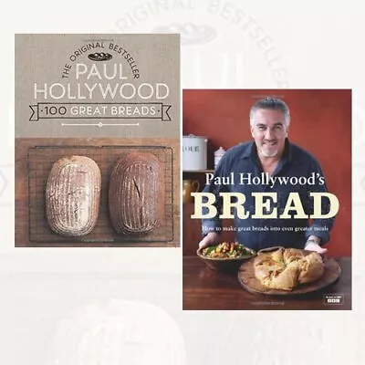 Paul Hollywood Bread 2 Books Collection Set(100 Great Breads Bread) • £30.99