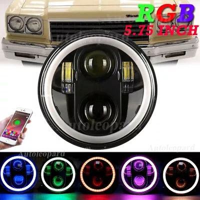 For Chevy Impala El Camino 5-3/4 5.75 Inch RGB Led Headlight Kit 40W DRL Harness • $78.99