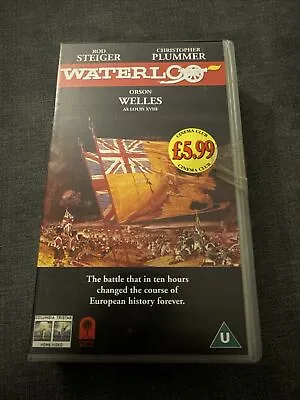 Waterloo (v1996) VHS VideoRetro Rod Steiger Christopher Plummer Orson Welles • $7.45