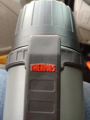 Thermos #778  Vintage Grey Black Handle. Excellent Condition Standard Size Clean • $17