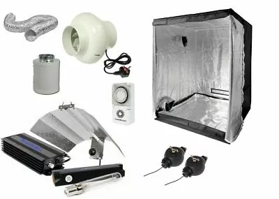 Indoor Complete Digital Light Kit 600w Hydroponics Grow Room Tent 4  Fan Filter • £179.99