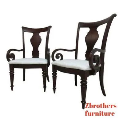 $800.10 • Buy Pair Pennsylvania House Cherry Cortland Manor Regency Dining Room Arm Chairs A
