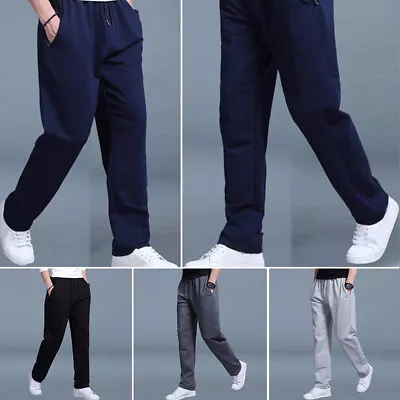 Men Casual Sweatpants Loose  Stretch Joggers Track Active Pants Pocket Workout ☆ • $13.67