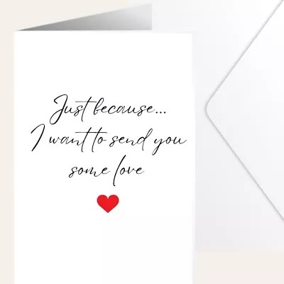 I Love You Happy Valentines Day Anniversary Card I Want To Send You Some Love • £2.49