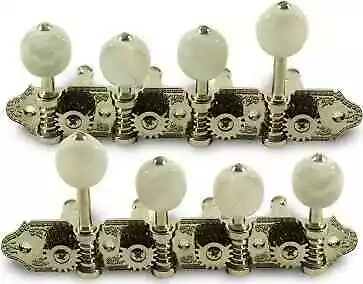 Grover Vintage Style F Professional Mandolin Machine Heads 4 Per Side Nickel ... • $84.99