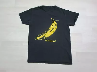 Vintage Andy Warhol Art T Shirt (S) Banana Graphic  Peel Slowly And See  • $59.98