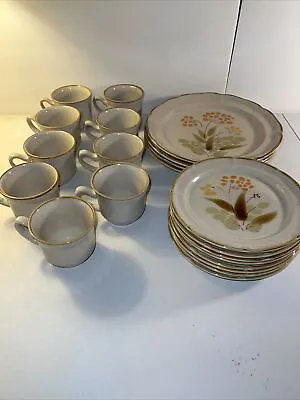 21 Vintage Hearthside Classics Hand Painted Stoneware Somerset Dish Set • $92.24