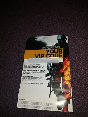 Battlefield 2 Vip Pass DL C (NOT ACTUAL GAME) Xbox 360 • £2