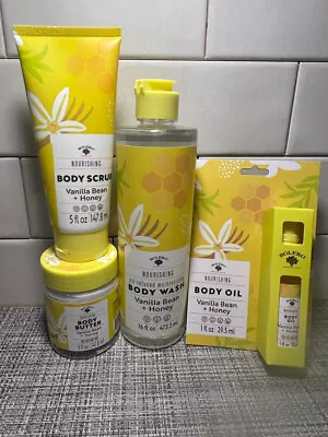 4x Bolero Vanilla Bean + Honey Body Butter Scrub Oil Body Wash LOT Free Products • $13.99