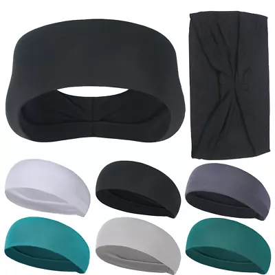 Sport Headband Fitness Yoga Gym Breathable Absorbent Sweatbands For Men Women US • $5.99