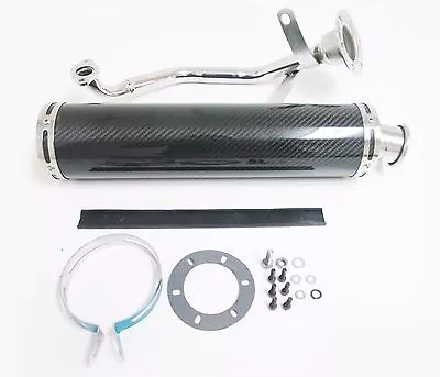 $431.56 • Buy 150cc GY6 Top Performance Exhaust  Real Carbon Fiber Shell Muffler Scooter 