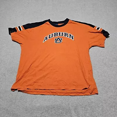 Vintage Auburn University Tigers Shirt Mens XXL Short Sleeve NCAA War Eagles • $8.96