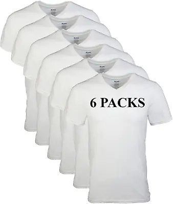 $25.11 • Buy Gildan Men's V-Neck T-Shirts Multipack, White (6 Assorted Sizes , Colors
