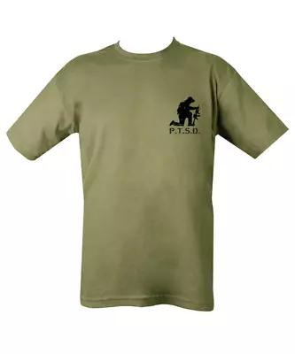 Kombat UK PTSD T-Shirt - Olive  Military Army Style • £11.99