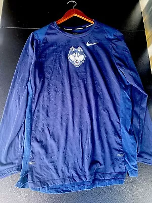 Men’s Nike Basketball Long Sleeve Shirt Size Lg UConn • $9.99