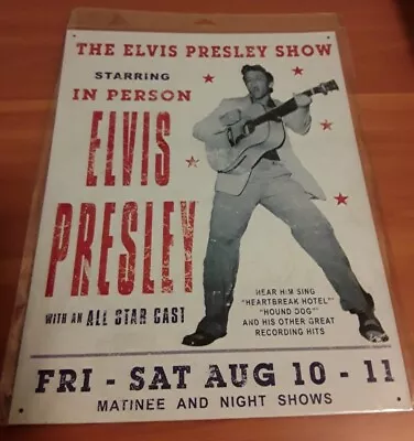 Elvis Presley Metal Poster The Elvis Presley Show 13  X 16  (Sealed) • $40
