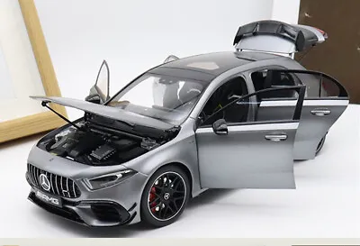 For NZG For Mercedes For AMG A 45 S Car Grey 1:18 Scale Truck Model Collections • £223.48