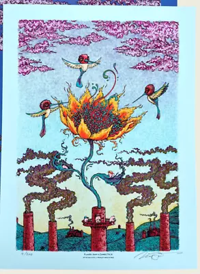 Marq Spusta Flower From A Smokestack Main Blue Billy Strings Art Print Poster • $199