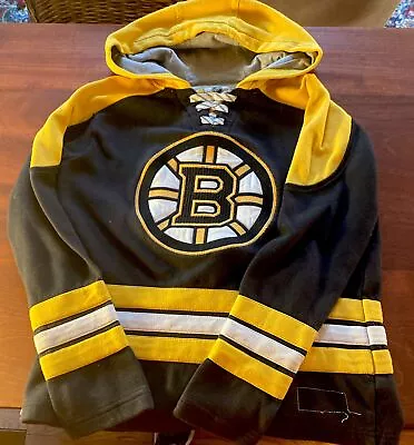 NHL Youth Boston Bruins Pullover Sweatshirt Hoodie Size Medium 10-12 Heavy Duty • $21.95