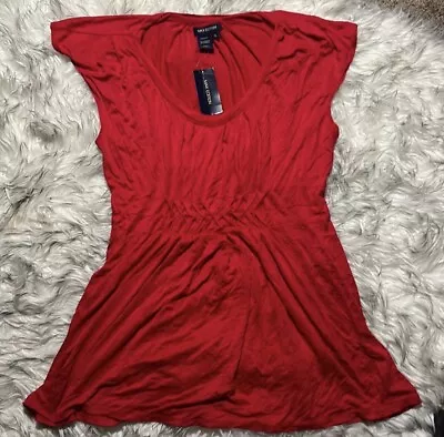 NWT Max Edition Women Size XL Viscose Red Blouse Top Sleeveless $68 MSRP • $29.99