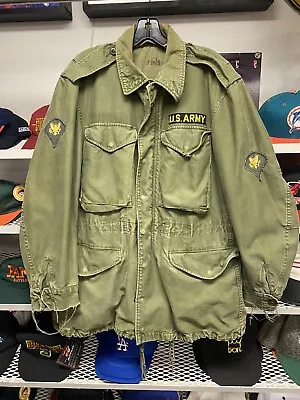 VTG US Army Mens Green Vietnam Era 70s Military Field Jacket Sz Small • $200