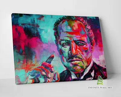 Graffiti Godfather Canvas Art Wall Art Mafia Gangster Picture Print Decor -E205 • £63.16