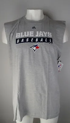 Toronto Blue Jays MLB Majestic Men's Big & Tall Cut-Off Muscle Shirts • $19.99