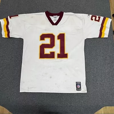 Fred Smoot #21 Jersey Size XL Washington Redskins NFL Football Reebok White • $12