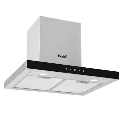 Baridi Chimney Style Cooker Extractor Hood & Carbon Filters 60cm Stainless Steel • £114.95