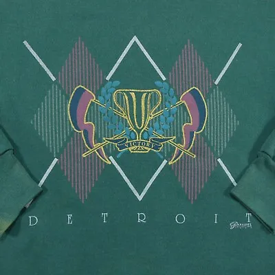 Vintage Detroit Victory Cup Sweatshirt Adult Medium The Paradies Collection USA • $13.96