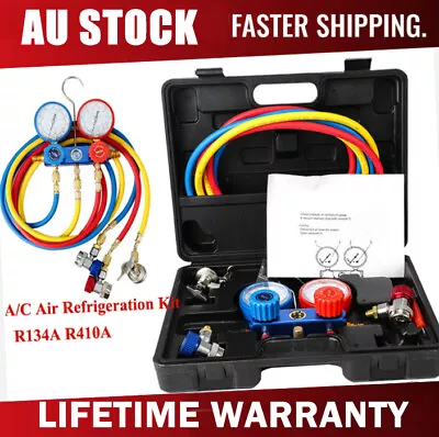 Air Conditioner Refrigeration Kit HVA/C Manifold Gauge R22 R134a R410a R404 Kits • $76