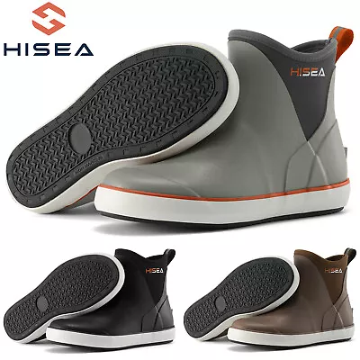 HISEA Women Deck Boots Steel Shank Waterproof Flexible Chelsea Rain Boot Fishing • $50.99