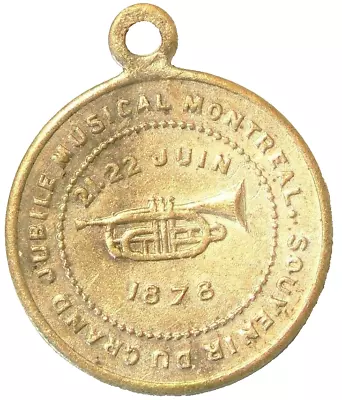 Medal 1878 Jubile Musical Montreal Souvenir #3935z • $36.30