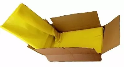 100 X  Yellow Plastic Rubble Bags/sacks/liner Waste Hospital Compactor 280 Gauge • £130.94