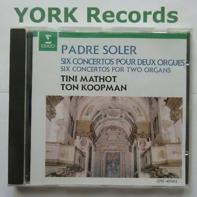 SOLER - 6 Concertos For Two Organs TINI MATHOT / TON KOPPMAN - Ex Con CD Erato • $8.69