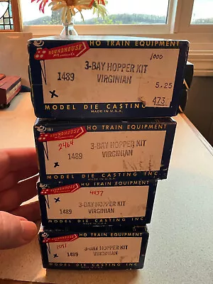 4 Roundhouse #1489 Kits HO Scale 3-Bay Hopper Virginian 4 Different Numbers • $39.99