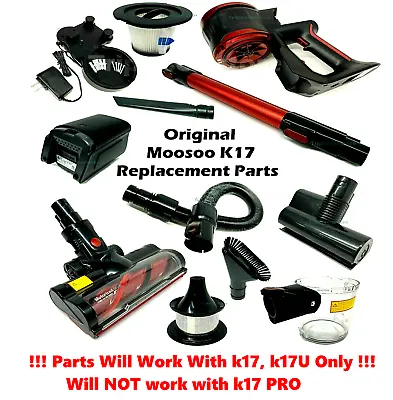 $50 • Buy New Original MOOSOO K17 Cordless Stick Vacuum Cleaner - Replacement Parts