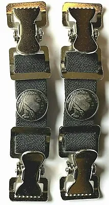 Indian Head Motorcycle Boot Pants Strap Stirrup Heavy Duty Clip Made In Usa • $23.99