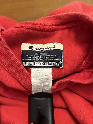 $25.50 • Buy VINTAGE 90s Y2K CHAMPION REVERSE WEAVE MENS XXL CREW NECK RED SWEAT SHIRT Pics