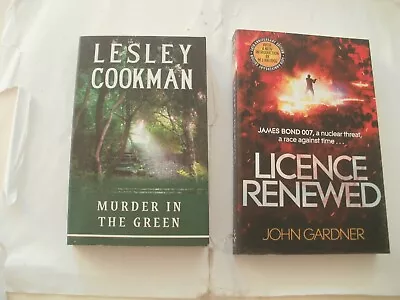 2 Crime Drama Paperbacks-murder In The Greenlicence Renewed(james Bond Returns) • £0.99