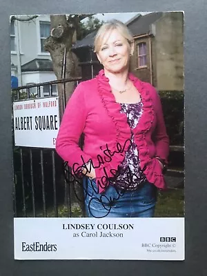 Lindsay Coulson Autograph Signed Photograph / Carol Jackson  EastEnders TV Star • £6