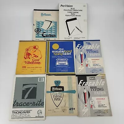 Vintage Bond Typing / Carbon / Tracing Paper/ Lot Of 8 • $124.75