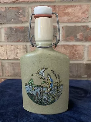 $21 • Buy Vintage Flying Ducks 8” Ceramic Flask With Stopper German