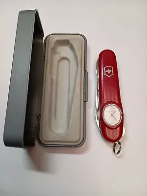 Vintage Victorinox Swiss Army  Time Keeper  Pocket Knife With Box (No Paperwork) • $230