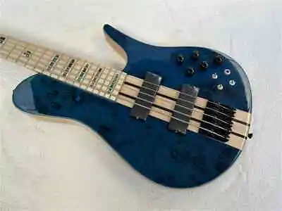 5 Strings Electric Bass Guitar Maple Fretboard Neck Through Body Active Circuit • $371