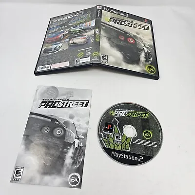 Need For Speed Pro Street PS2 Playstation 2 CIB Complete Black Label - Tested • $15.95